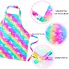 PASHOP 2 Pack Kids Apron Rainbow Unicorn Aprons With Pockets for Girls Boys Toddler Apron for Painting Cooking Baking
