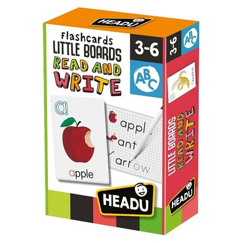 HEADU Little Boards Read and Write Flash Cards, Educational Toys for Boys and Girls Ages 3-6 Years Old, Preschool Learning Toys, Teacher Homeschool Supplies, Birthday