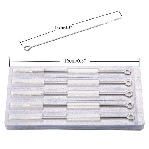 Tattoo Needles Set,DOWEI 100PCS Disposable Mix Tattoo Needles Size Round Liner 3RL 7RL 9RL 15RL Round Shader 3RS 5RS 7RS 9RS,5M1 7M1 for Tattoo Machine Kits