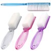 Nail Brush for Cleaning Fingernails, 4Pack Handle Grip Nail Brushes Fingernail Brush for Cleaning Nail Scrub Brush for Toes and Nails