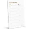 Two Tumbleweeds Meal Planning Pad - "What's for Dinner?" Weekly Meal Planner and Grocery List with Tear off Shopping List and fridge magnet - Family Dinner Menu & Meal Prep Plan - 6 x 9” - 50 sheets