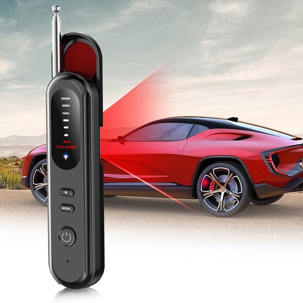 Hidden Camera Detector for Travel, RF Bug Detector & Camera Scanner Detectors for Bugged Cameras, GPS Trackers– Hotel/Public Restroom/Car, Bug Detectors and Spy Cameras Finder for Women and Men, Black