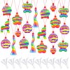 Zubebe 20 Pieces Sand Art Bottle Necklaces Sand Craft Kit Sand Art Containers Halloween Party Supplies Favors DIY Art Activity Group Include Clear Plastic Mini Funnels, Sand Not Included