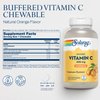 SOLARAY Chewable Vitamin C Buffered Natural Orange Flavor w/Rose HIPS & Acerola 500mg 100 Chewables