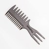 Hair Comb Styling Set Tail Combs Double Side Brushes Afro Pick Pik Comb African American Hair Brush Barber Accessories Black-2Pcs