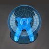 Reshiho Hamster Wheel Silent Hamster Exercise Wheel Running Spinner Hamster Flying Saucer for Hamsters Gerbils Mice and Other Small Pets (Blue)