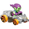 Hot Wheels RacerVerse Toy Cars 2-Pack, Set of 2 Die-Cast Vehicles with Character Driver, Optimized for Track Performance : Spider Man & Green Goblin