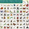 CHARLENT 148 Individually Sheets Bug Temporary Tattoos for Kids - Insect Tattoos for Kids Birthday Party Supplies Goodie Bag Fillers