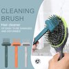 Orange Hair Brush Cleaning Tool,Comb Cleaning Brush Brush Cleaner Mini Hair Brush Remover for Removing Hair Dust Home and Salon Use Orange Styling Tools and Appliances