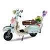 HOUXIPUPY Mini-Motorcyle Vespa-Model Building Blocks Set- Technic Vehicle Vespa Construction Building Blocks Collection Set 673 PCS for Teen and Adults