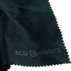 ECO-FUSED Microfiber Cleaning Cloth - 6 x 7 Blue/Black Microfiber Cloth with White Cleaning Cloth - 12 Pack Microfiber Cleaning Cloth for Glasses & Camera Lens