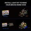 DALDED LED Lighting Kit for Lego Pirates Eldorado Fortress Building, LED Light Compatible with Lego 10320 Building Block Models (Not Include Lego Set)