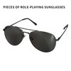 Cosplay Toy Spy Earpiece Headphones and Sunglasses,Spy Costume Men in Black Costume Accessories Fake Ear Piece and Sunglasses Secret Service Security Guard Ear Piece Costume Accessory Kit Spy Stuff