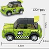 General Jim's Roadster Cars Set of 4 Amazing Mini Cars 480+ Piece Very Detailed Modular Building Blocks Brick Playset or Models - Perfect