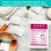 MARY LAVENDER Stretchable 100% Cotton Pads 4-Layer 2"*2" for Face, Makeup Remover Wipes Cotton Squares Pads, Facial Cleansing Towel, DIY Acne/Rejuvenation Toner Mask, Lint-Free, 200 Count