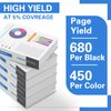 Jonity Remanufactured High-Yield Ink Cartridge for Canon 260 and 261 Compatible PG 260 XL PG-260 CL-261 XL PIXMA TS5320 TS6420 TR7020 All in One Wireless Printer (1 Black, 1 Tri-Color Combo Pack)