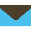 Brown-Teal Dual Tone Greeting Card Envelopes, A9, 15/PK
