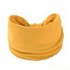 SEVENHEAD Headbands for Women, Yellow Non Slip Hair Wrap Yoga Elastic Hair Bands Workout Running Sport Wide-Side Sweat-Absorbing and Anti-Perspiration for Girls