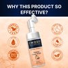 SWOSH Natural Vitamin C Foaming Face Wash For Pimple Prone & Oily Skin - No Parabens, Sulphate, Silicones & Colour (with Built-in Face Brush), 100 ml/ 3.38 fl oz