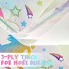 WERNNSAI 50PCS Unicorn Paper Napkins - Unicorn Birthday Party Supplies Disposable Rainbow Dinner Napkins Neon Unicorn Tableware for Kids Girls Princess Fantasy Themed Party