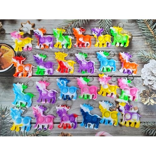 HOZKEAP 24 Packs Bulk Cow Push Fidget Bubble Mini Pop Fidget for Adult and Kids,Birthday Party Favors Supplies gifts Classroom summer Students Bubble Prize