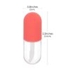 JANKOW Capsule Shaped Mini Lip Gloss, Shaped Lip Gloss Bottles, Refillable Lip Balm Bottles Containers, Cosmetic Dispenser Beauty Tool Mini Sample Bottle for Women, Girl (8 Pcs, 4.5ml)