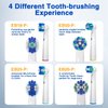 Replacement Brush Heads for Oral B, 16 Pcs Toothbrush Replacement Heads Compatible with Oral B Pro1000 Pro3000 Pro5000 Pro7000, Includes 4 Floss, 4 Cross, 4 Precision & 4 Whitening Brush Heads