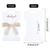 joycraft Hair Clip Display Cards, 50Pcs Hair Clip Bow Display Cards, 4.5x2.6 Inches White Clip Display Cards, 350GSM Cardstock Paper for Hair Accessories Display and Organizing
