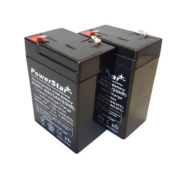 PowerStar (2 6V 4AH Replacement CA640 for UPS Battery for Compatible with APC RBC1