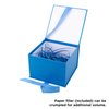 Hallmark Medium Gift Box with Lid and Shredded Paper Fill (Blue 7 inch Box) for Birthdays, Graduations, Anniversaries, Father's Day, Christmas, Valentine's Day, All Occasion