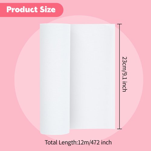 EAZINPU Nail Dust Collector Filter 12 Meters Per Roll Disposable Dust Filter for Nails, Suitable for Most Nail Dust Collector Machine Dust Collector Nail Tech Nail Home and Nail Salon Use. (1 Roll)