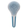 Michel Mercier Wet and Dry Hair Detangler Soft Bristles Hair Brush - Thick and Curly Hair - Blue-White - 1 pc
