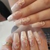 3D White Lace Flower Nail Stickers for Nail Art Lily Petal Floral Nail Sticker Acrylic Flowers Nail Art Stickers Flower Nail Decals Matte Frosted Flower Stickers for Nails Women Nail Decorations, 4pcs