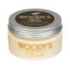 Woody's Styling Cream for Men, Controls Curly/Wavy Hair, Water-Soluble Mild Hold, Healthy Shine, 3.4 oz