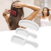 Silicone Hair Comb Set, 3pcs Hair Combs Translucent Silicone Resin Casting Wide Tooth Combs for DIY Hairdressing Styling Tools