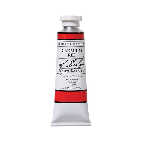 M. Graham Artist Oil Paint Cadmium Red 1.25oz/37ml Tube
