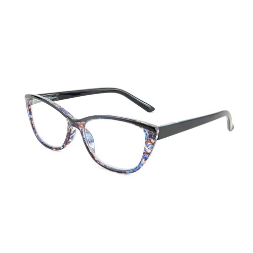 FEISEDY Progressive Multifocus Blue Light Blocking Reading Glasses Multifocal Readers with Spring Hinge B2675 (2.5, Blue)