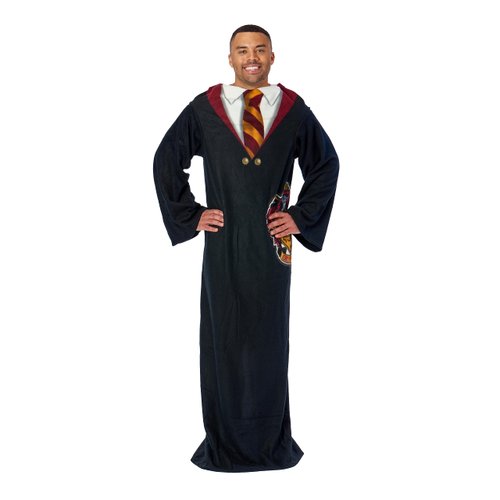 Northwest Comfy Throw Blanket with Sleeves, 48 x 71 Inches, Gryffindor Rules