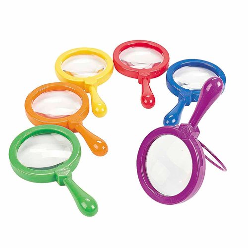Learning Resources Jumbo Magnifiers - 6 Pieces, Ages 3+ Toddler Learning Toys, Exploration Toys for Kids, Magnifiers for Kids,Back to School Supplies, Teacher Supplies