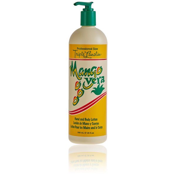 Triple Lanolin Mango Vera Hand and Body Lotion, 20 Oz, 20 Ounce, BRA-40138