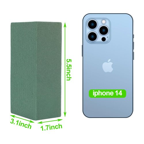 CCINEE 3 Pcs Floral Foam Bricks,Mini Florist Flower Foam Green Blocks Supplies for Fresh and Artificial Flower Arrangements Crafts DIY