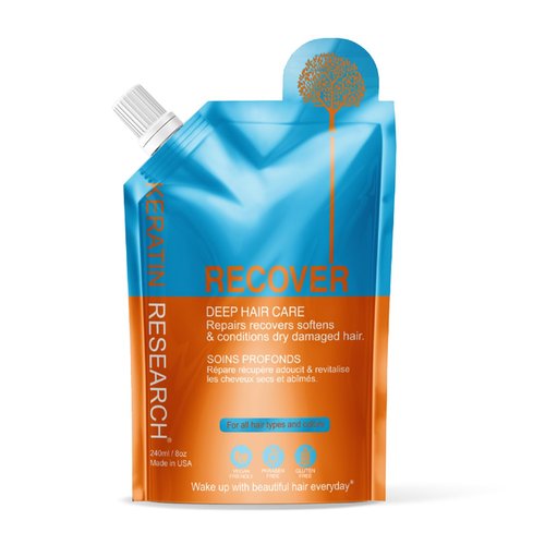 Keratin Research RECOVER HAIR MASK Deep Hair Conditioning Treatment Mask Infused With Powerful In...