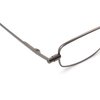 Foster Grant Gavin Fold Flat Rectangular Reading Glasses, Gunmetal/Transparent, 48 mm + 3