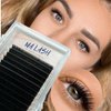 MA LASH Easy Fan CC 0.07 7-15mm Eyelash Extension Supplies Rapid Blooming Volume Eyelash Extensions Mix Volume Lashes Self Fanning Individual Eyelashes Extension (CC 0.07 (7-15mm mixed))