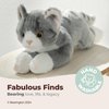 Bearington Lil' Socks Cat 8 In Stuffed Animals Stripped Cat Plush Toy - Stuffed Cats That Look Real - Plushies for Kids