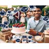 Penn State Party Supplies (42 Pieces) for PSU Graduation, Tailgating and Birthday Party Decorations with Penn State Banner with Penn State Cake Toppers Decorations (Penn State Nittany Lions)