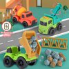 Toddler Cars Toys for 1 2 3 Year Old Boy, 3 in 1 Dump Truck Mixer Cement and Crane Toys for Baby Boy Girls, BPA Free, Phthalates Free, PVC, Outdoor Toys for Toddlers 2-4, Kids Christmas Birthday Gifts