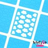 Whats Up Nails - Clouds Vinyl Stencils for Nail Art Design (1 Sheet, 12 Stencils)