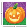 Creative Converting Pumpkins Beverage Napkins, 5", Multi-color