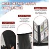 Binder for Toploader, HYMENEX Card Storage for Top Loader Holds 96 Cards, 4 Pocket Card Binder for TopLoader for Trading Cards 3" x 4" Rigid Card Holders and Sports Cards - Classic Black